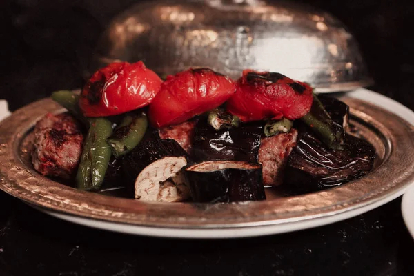 Török Arab Hagyományos Ramadán Kebab — Stock Fotó