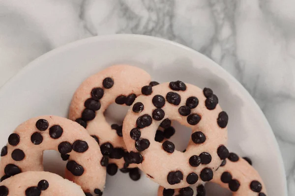 Biscuits Aux Pépites Chocolat Noir — Photo