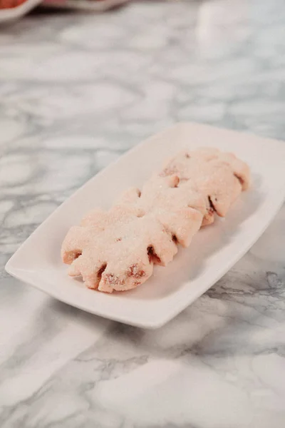 Biscoitos Com Chips Chocolate Escuro — Fotografia de Stock