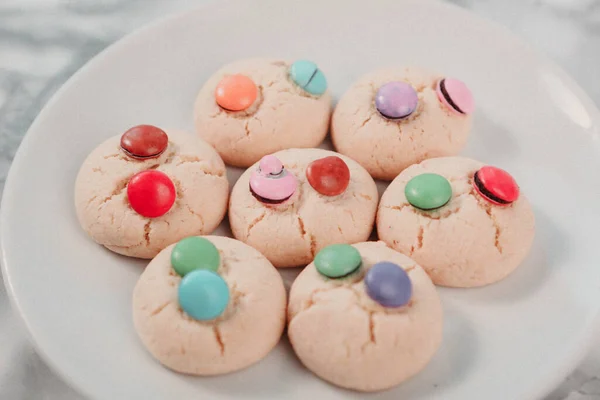 Galletas Con Chispas Chocolate Negro — Foto de Stock