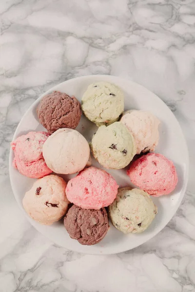 Galletas Con Chispas Chocolate Negro — Foto de Stock