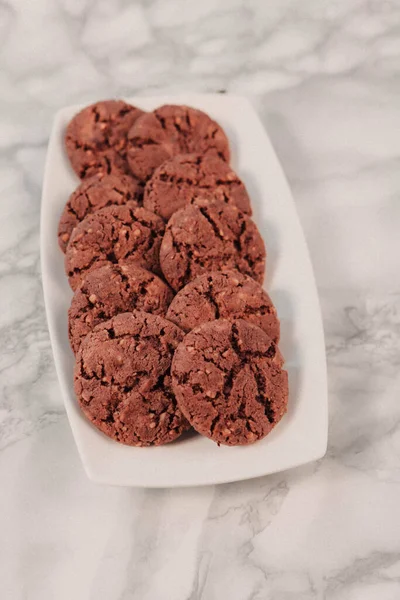 Biscuits Aux Pépites Chocolat Noir — Photo