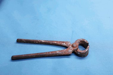 Bir çift paslı meme ucu.