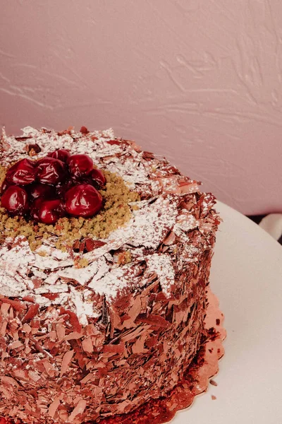 Board Delicious Cake Table — Stock Photo, Image