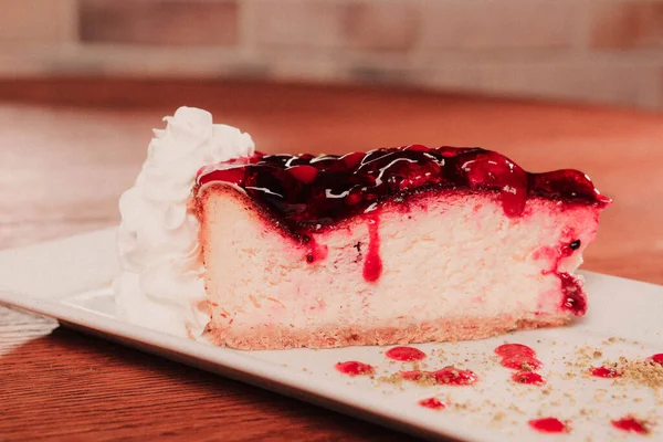 Board Delicious Cake Table — Stock Photo, Image