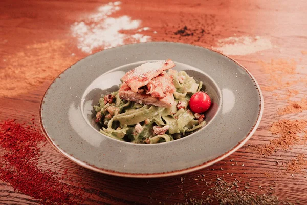 Prato Salada Fresca Com Verduras Misturadas — Fotografia de Stock