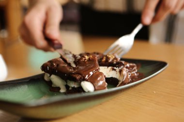 dondurma çikolatalı sufle