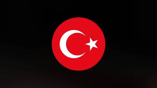 Turkey Flag Blurred Background — Stock Photo, Image