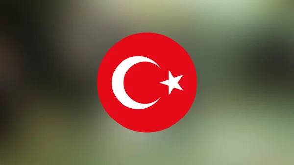 Turkey Flag Blurred Background — Stock Photo, Image