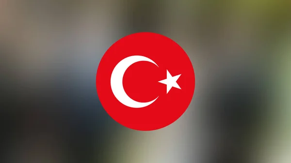 Turkey Flag Blurred Background — Stock Photo, Image