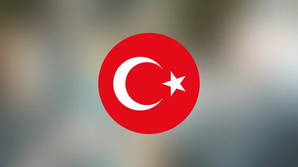 Turkey Flag Blurred Background — Stock Photo, Image