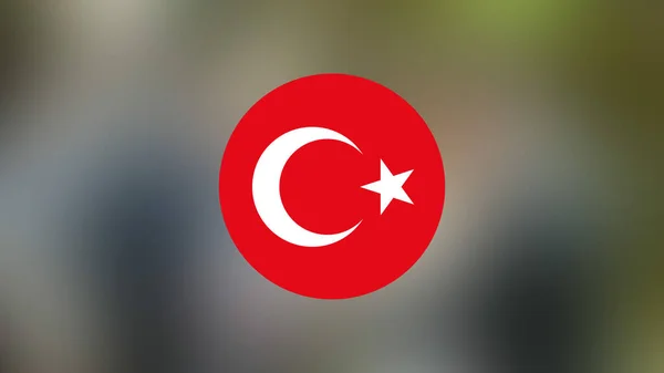 Turkey Flag Blurred Background — Stock Photo, Image