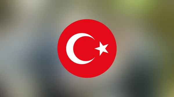 Turkey Flag Blurred Background — Stock Photo, Image