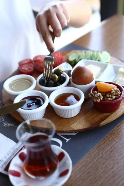 Kaya Dan Lezat Sarapan Turki — Stok Foto