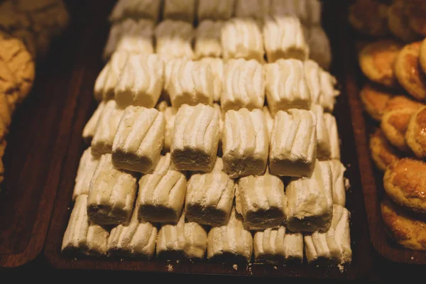 Grupo Galletas Surtidas Chip Chocolate Pasas Avena Chocolate Blanco — Foto de Stock