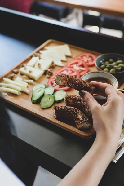 stock image Rich and delicious Turkish breakfast