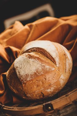 Lezzetli doğal estetik fırınlanmış ekmek