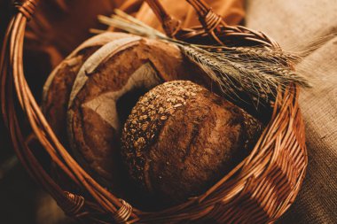 Lezzetli doğal estetik fırınlanmış ekmek