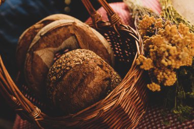Lezzetli doğal estetik fırınlanmış ekmek