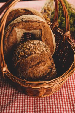 Lezzetli doğal estetik fırınlanmış ekmek