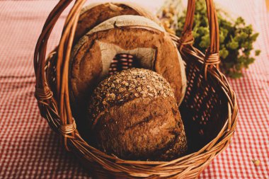 Lezzetli doğal estetik fırınlanmış ekmek