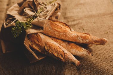 Lezzetli doğal estetik fırınlanmış ekmek