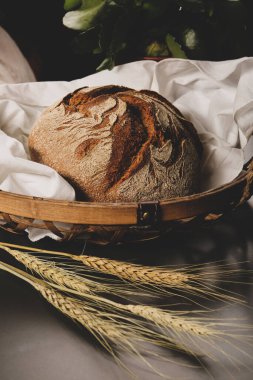 Lezzetli doğal estetik fırınlanmış ekmek