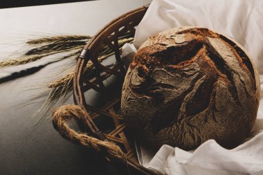 Lezzetli doğal estetik fırınlanmış ekmek