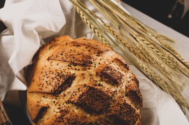 Lezzetli doğal estetik fırınlanmış ekmek