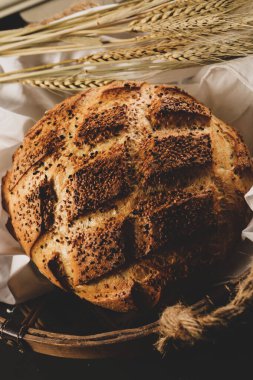 Lezzetli doğal estetik fırınlanmış ekmek