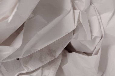 Beyaz buruşmuş kağıt arkaplan grunge doku arkaplanı