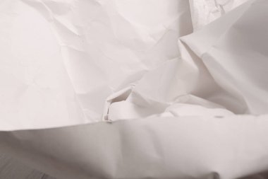 Beyaz buruşmuş kağıt arkaplan grunge doku arkaplanı