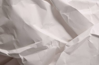 Beyaz buruşmuş kağıt arkaplan grunge doku arkaplanı