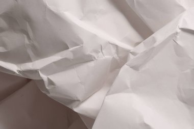 Beyaz buruşmuş kağıt arkaplan grunge doku arkaplanı