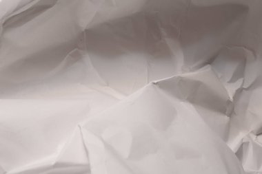 Beyaz buruşmuş kağıt arkaplan grunge doku arkaplanı