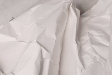 Beyaz buruşmuş kağıt arkaplan grunge doku arkaplanı