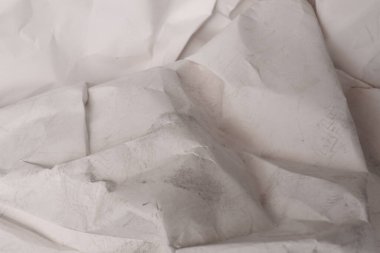 Beyaz buruşmuş kağıt arkaplan grunge doku arkaplanı