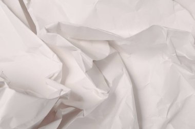 Beyaz buruşmuş kağıt arkaplan grunge doku arkaplanı