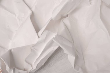 Beyaz buruşmuş kağıt arkaplan grunge doku arkaplanı