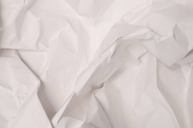 Beyaz buruşmuş kağıt arkaplan grunge doku arkaplanı