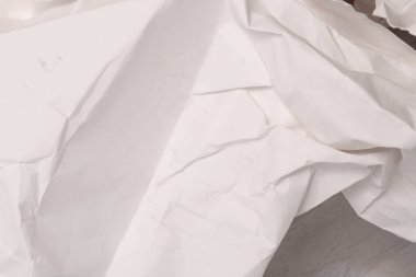 Beyaz buruşmuş kağıt arkaplan grunge doku arkaplanı