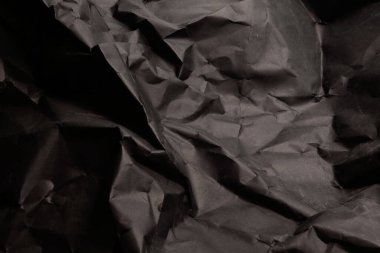 siyah buruşmuş kağıt arkaplan grunge doku arkaplanı