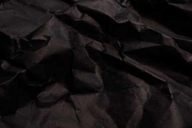 siyah buruşmuş kağıt arkaplan grunge doku arkaplanı