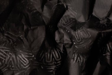 siyah buruşmuş kağıt arkaplan grunge doku arkaplanı