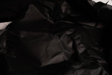 siyah buruşmuş kağıt arkaplan grunge doku arkaplanı