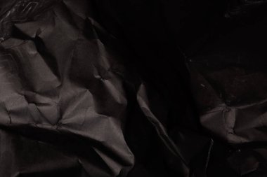siyah buruşmuş kağıt arkaplan grunge doku arkaplanı