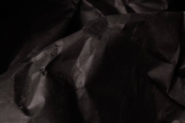 siyah buruşmuş kağıt arkaplan grunge doku arkaplanı