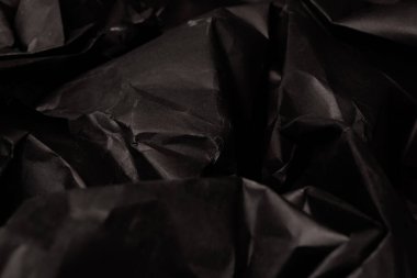 siyah buruşmuş kağıt arkaplan grunge doku arkaplanı