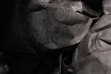 siyah buruşmuş kağıt arkaplan grunge doku arkaplanı