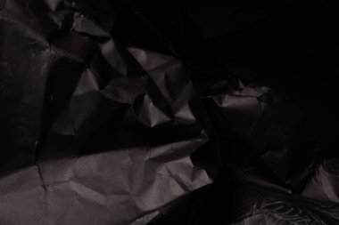 siyah buruşmuş kağıt arkaplan grunge doku arkaplanı